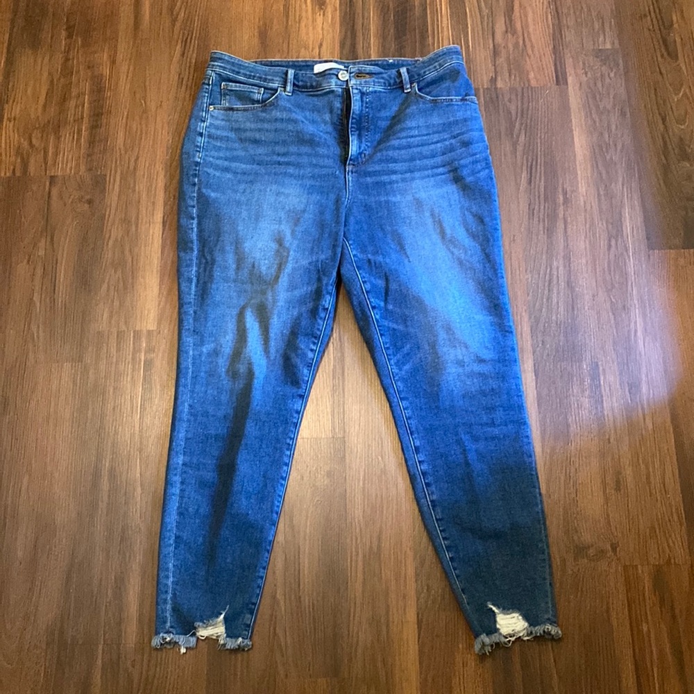 Loft Curvy high waist Skinny Jeans